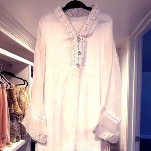 PAKISTANI/ INDIAN KURTA AND PANTS - WHITE